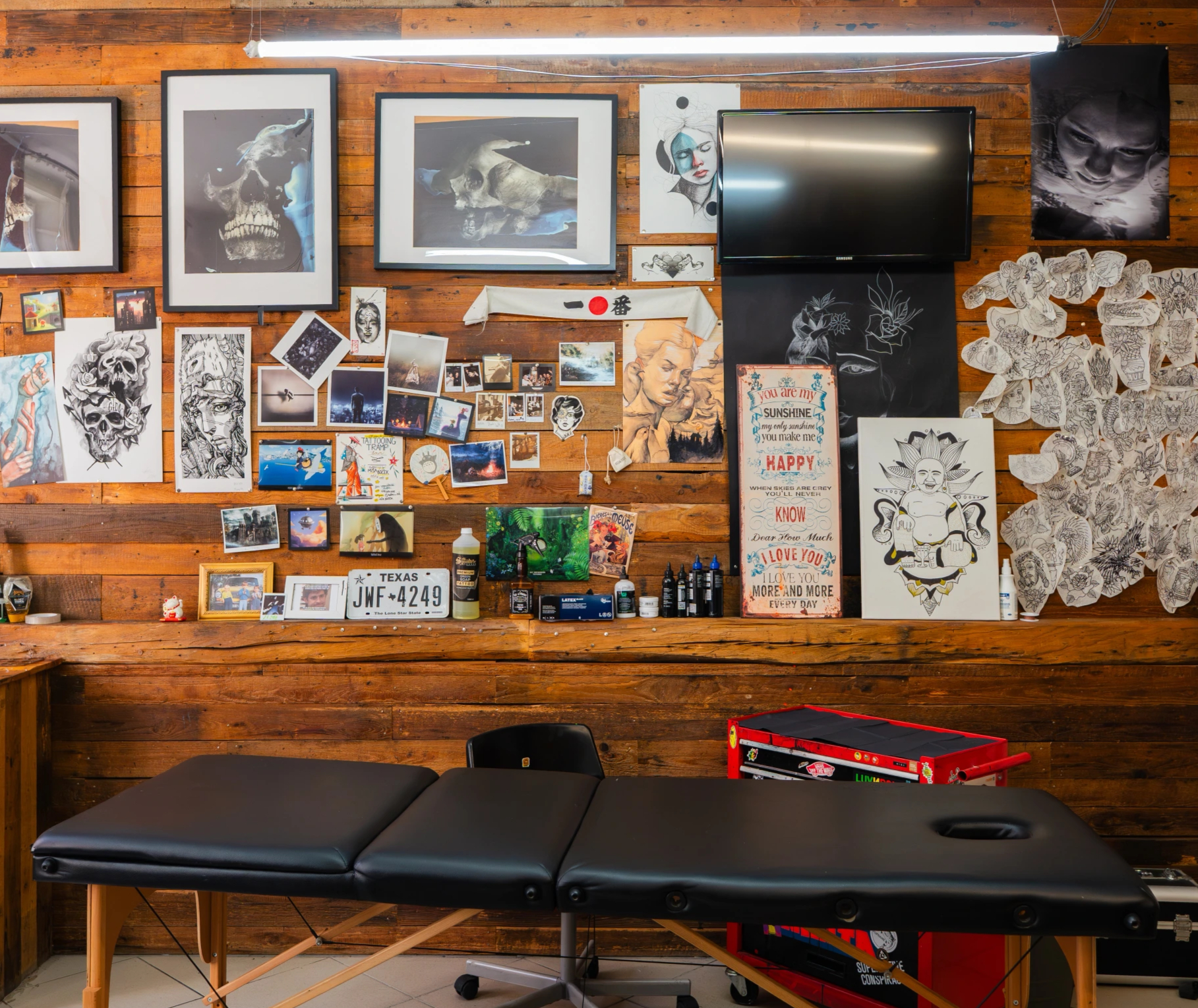 Interiér tattoo studia BUNKR